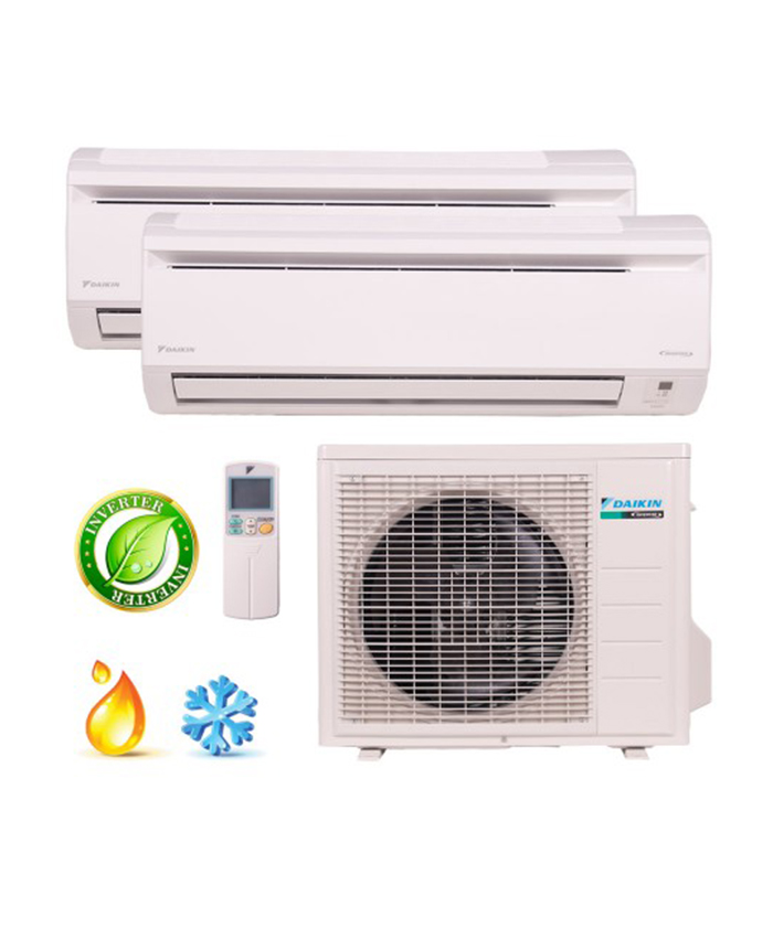 Ar Condicionado Bi Split Inverter 2 x 9000 Btus Daikin Quente e Frio - 220v